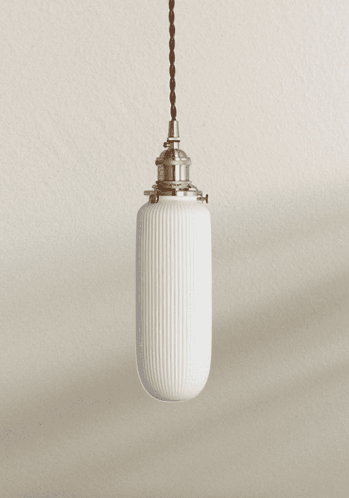 CLOUD Lamp ribbed long ceramic