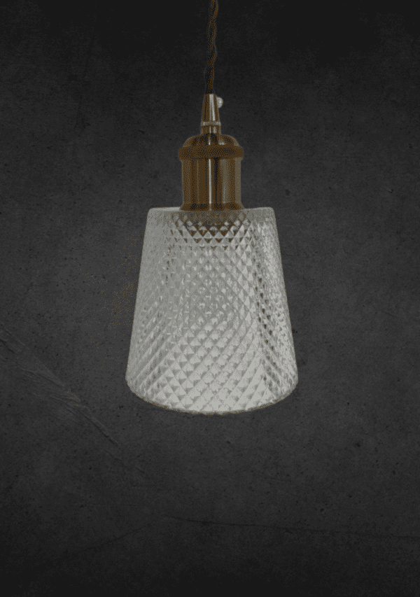 Lamp clear glass pattern - Image 2