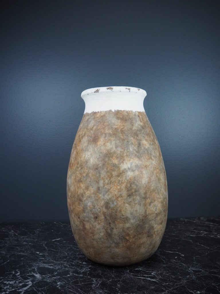 Oleum vase brown/white - Image 2