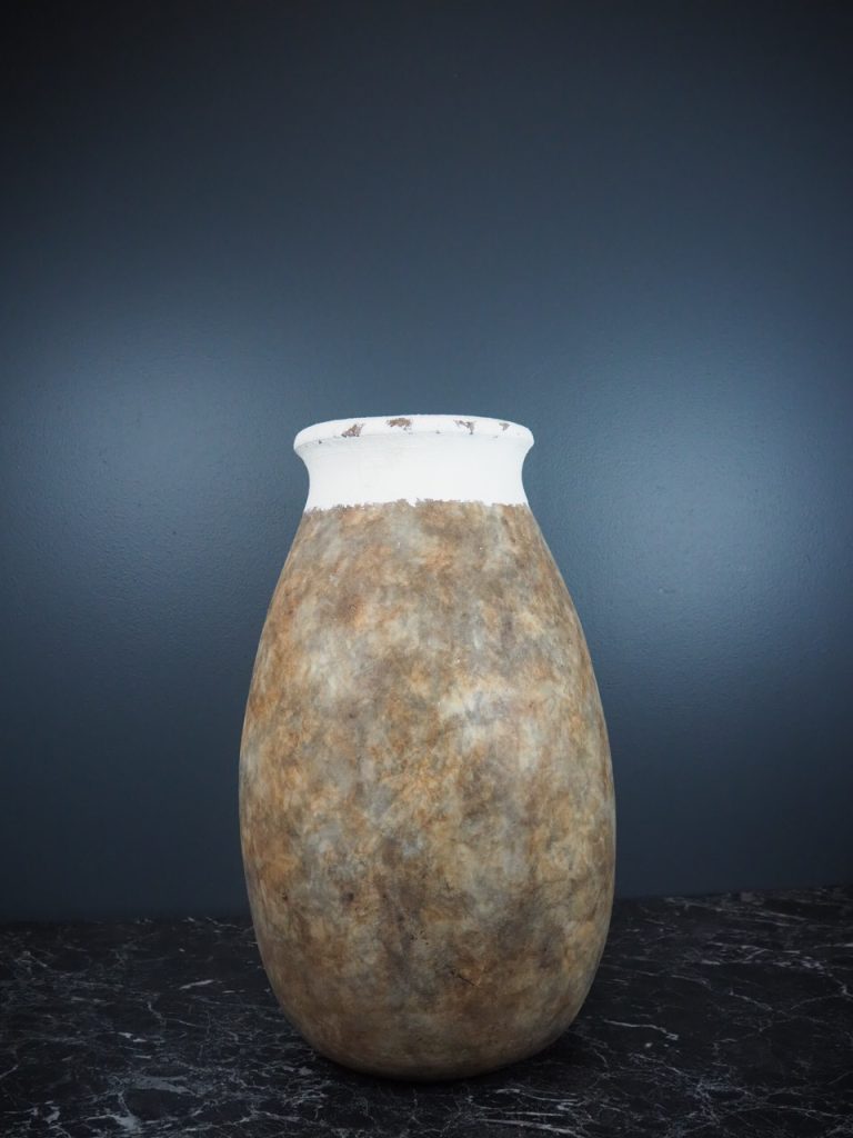 Oleum vase brown/white - Image 5
