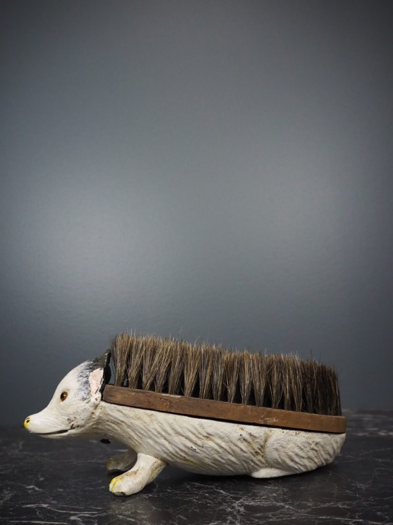 Hedgehog Foot Brush With Glass Eyes - Image 2