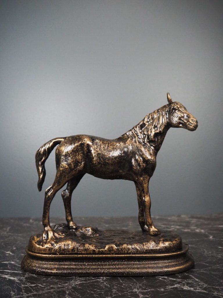Standing Horse On Iron Base - Image 2