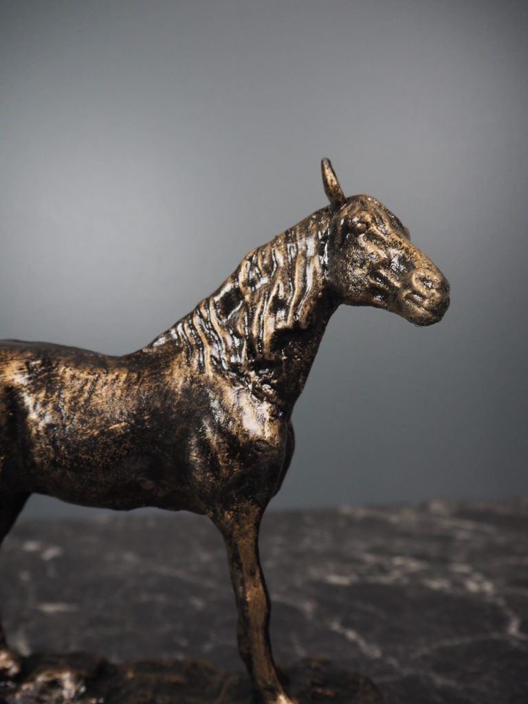 Standing Horse On Iron Base - Image 3