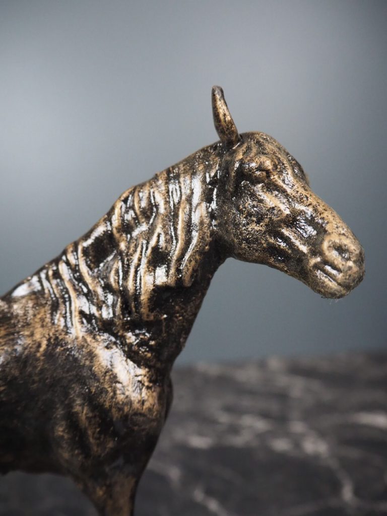 Standing Horse On Iron Base - Image 4
