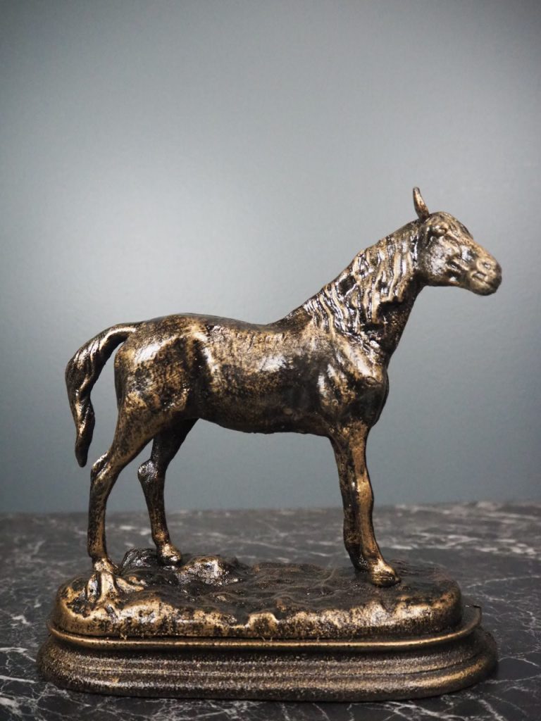 Standing Horse On Iron Base - Image 5