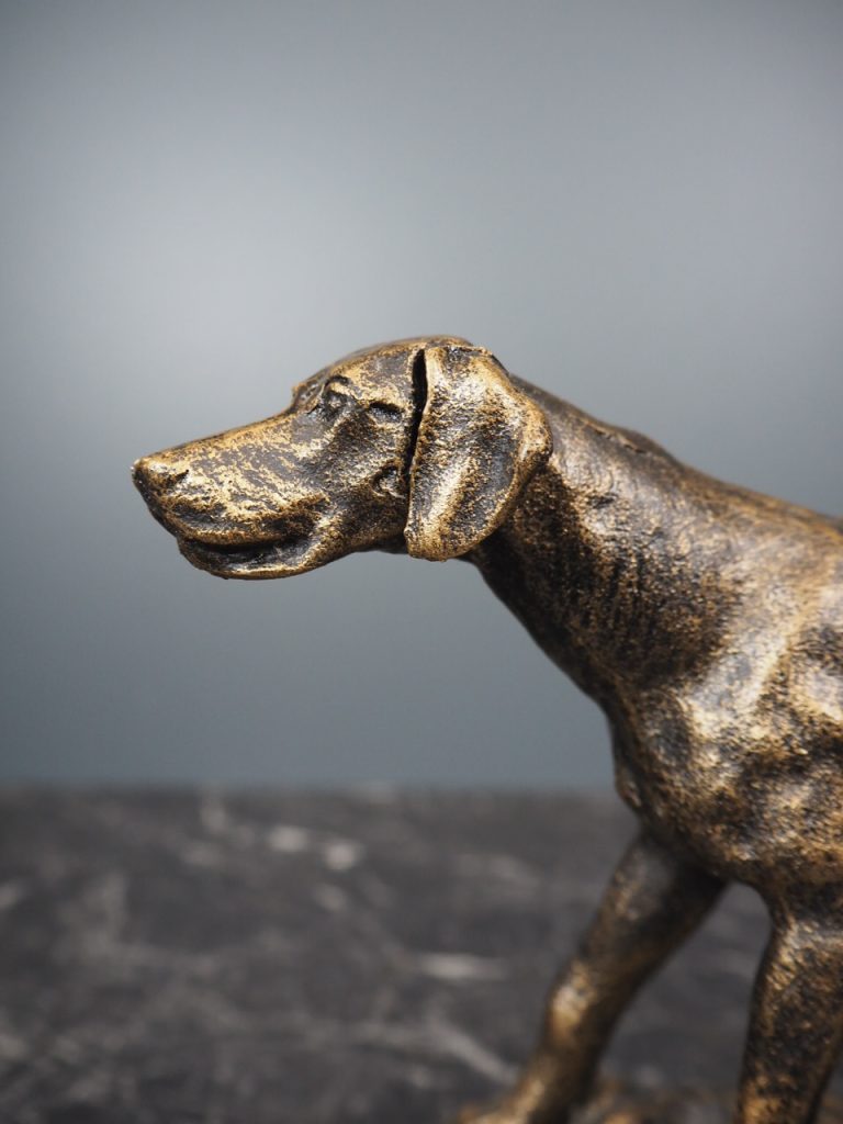 Dog with Long Tail on Iron Base - Image 2