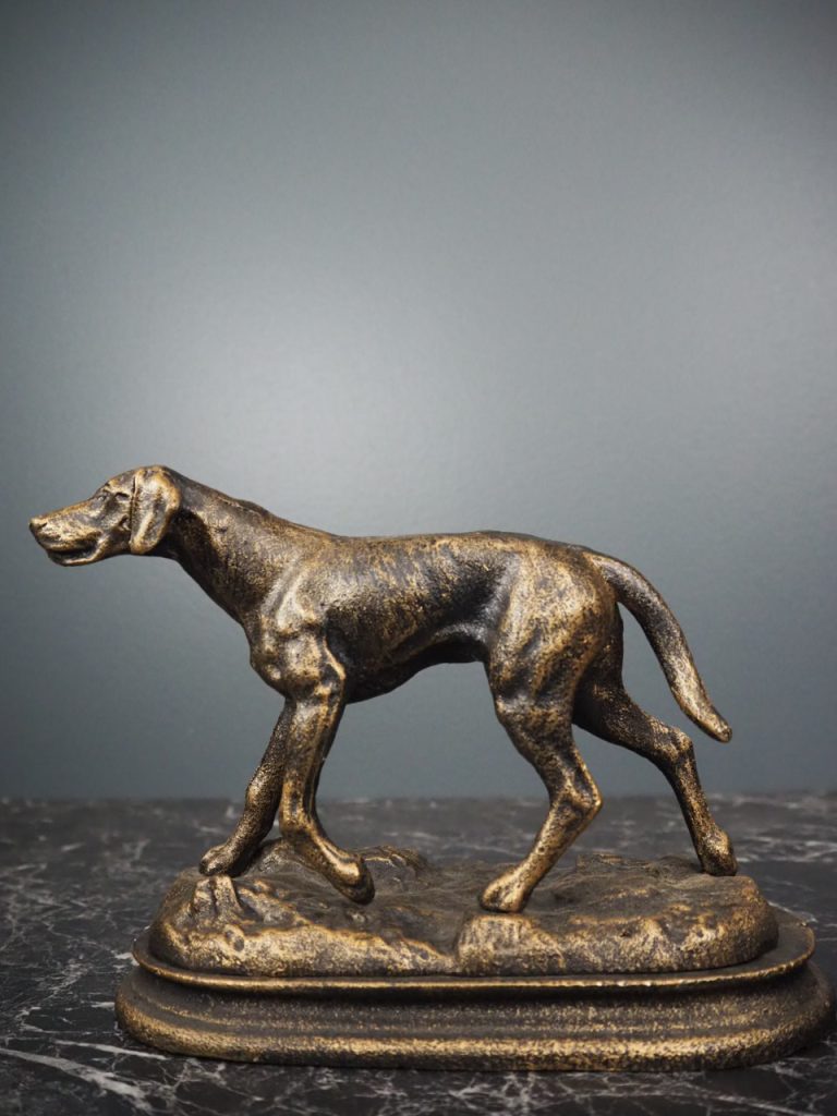Dog with Long Tail on Iron Base - Image 3