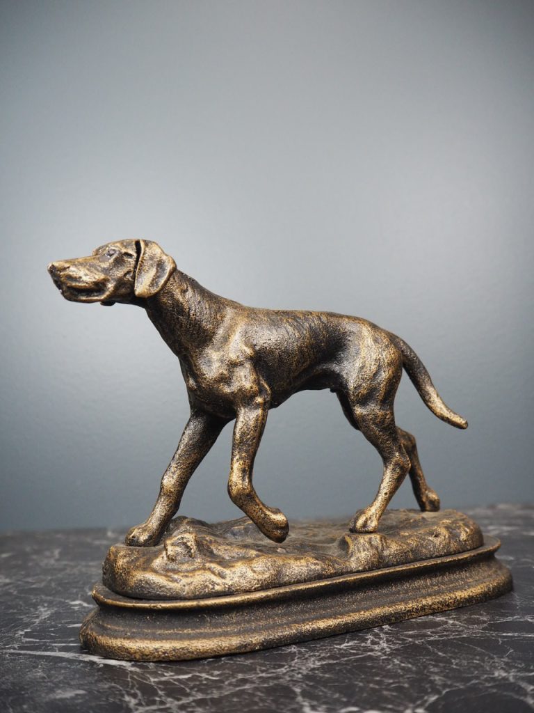 Dog with Long Tail on Iron Base - Image 4