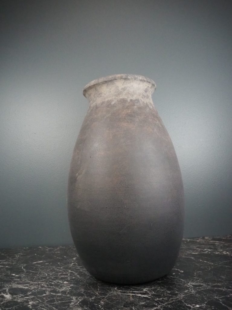 Oleum vase grey/black