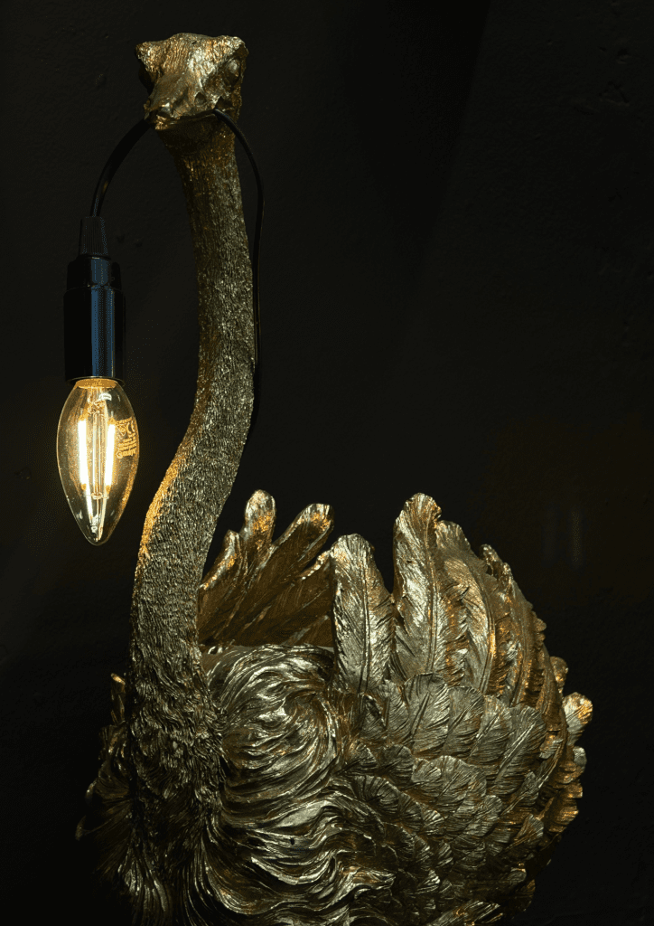 Ostrich lamp gold - Image 2