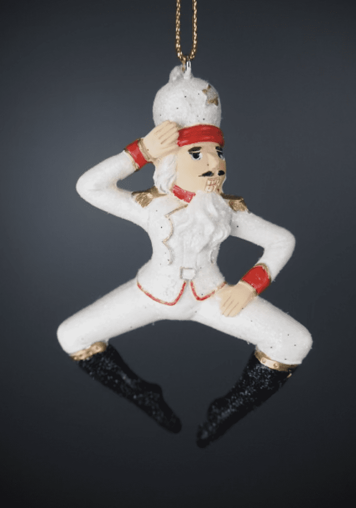 Dancing nutcracker hanging decor - Polyresin soldier