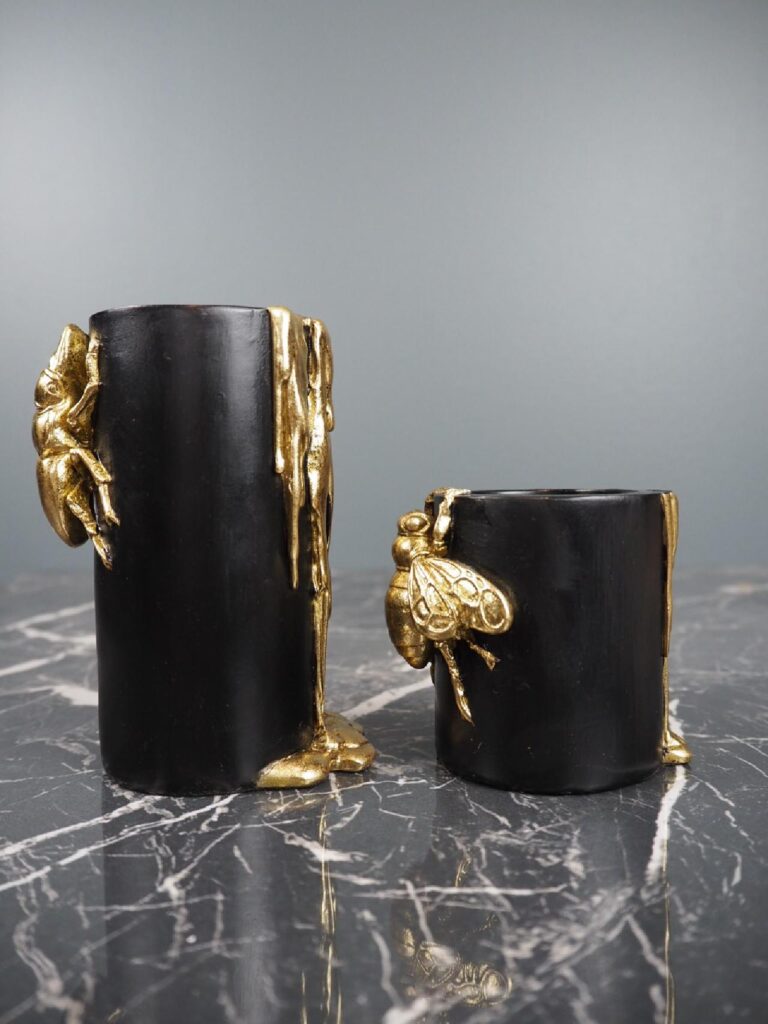 Candle holder w insect - Image 3