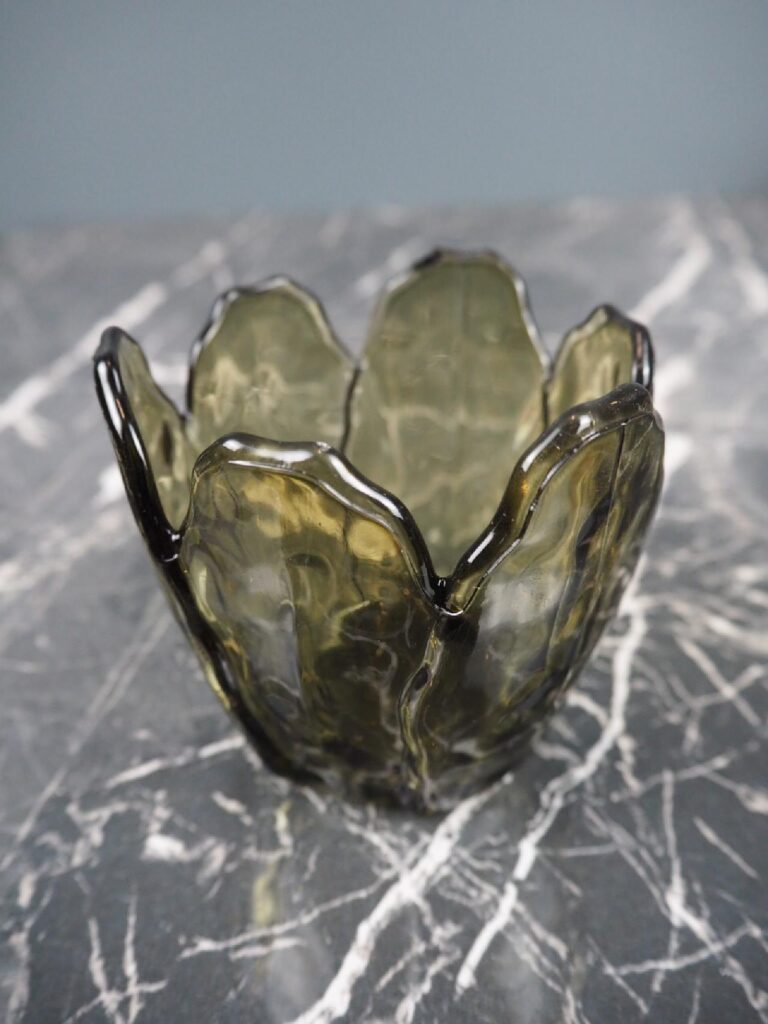 Glass candle holder - Image 2