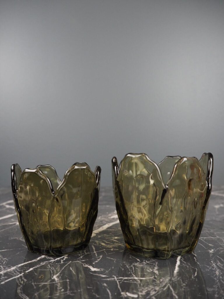Glass candle holder - Image 3