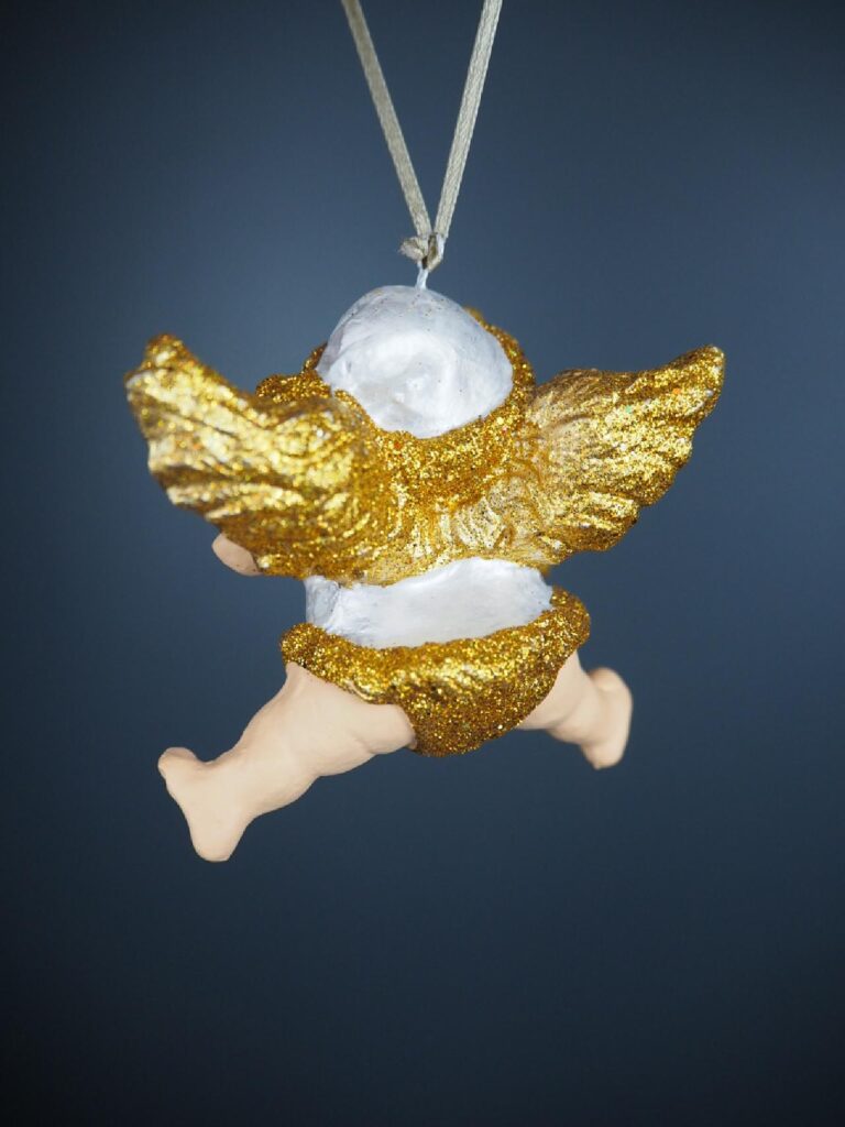Cupid Santa in PW & gold - Image 2