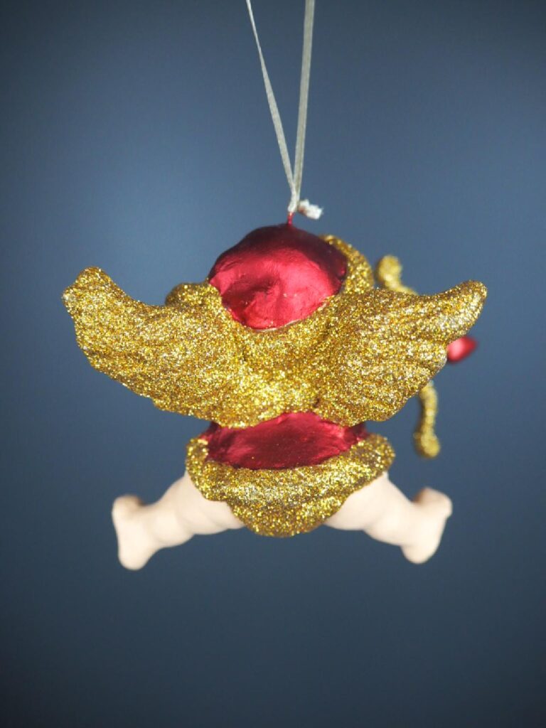 Cupid Santa  red & gold - Image 2