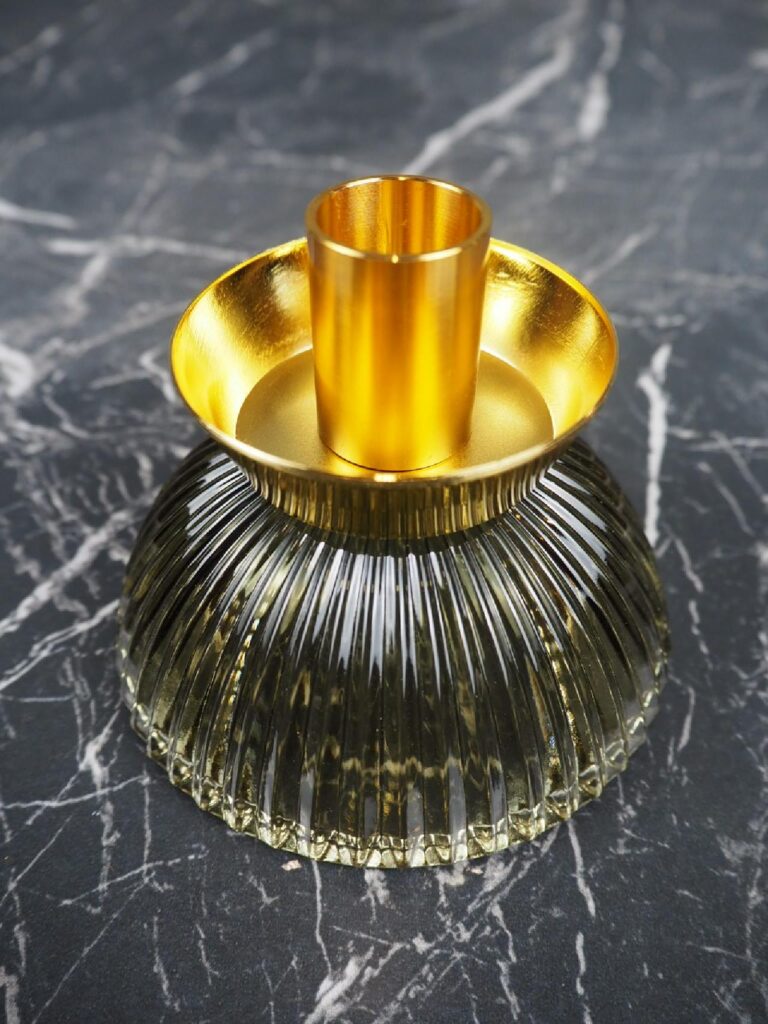 Glass candle holder - Image 3