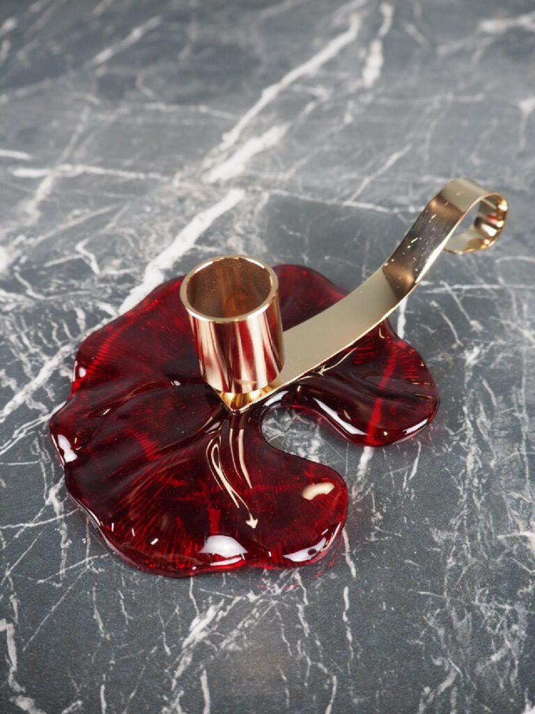 Glass candle holder - Image 3