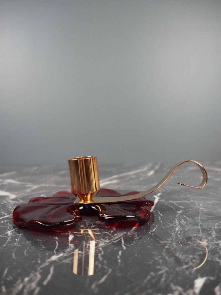 Glass candle holder - Image 4