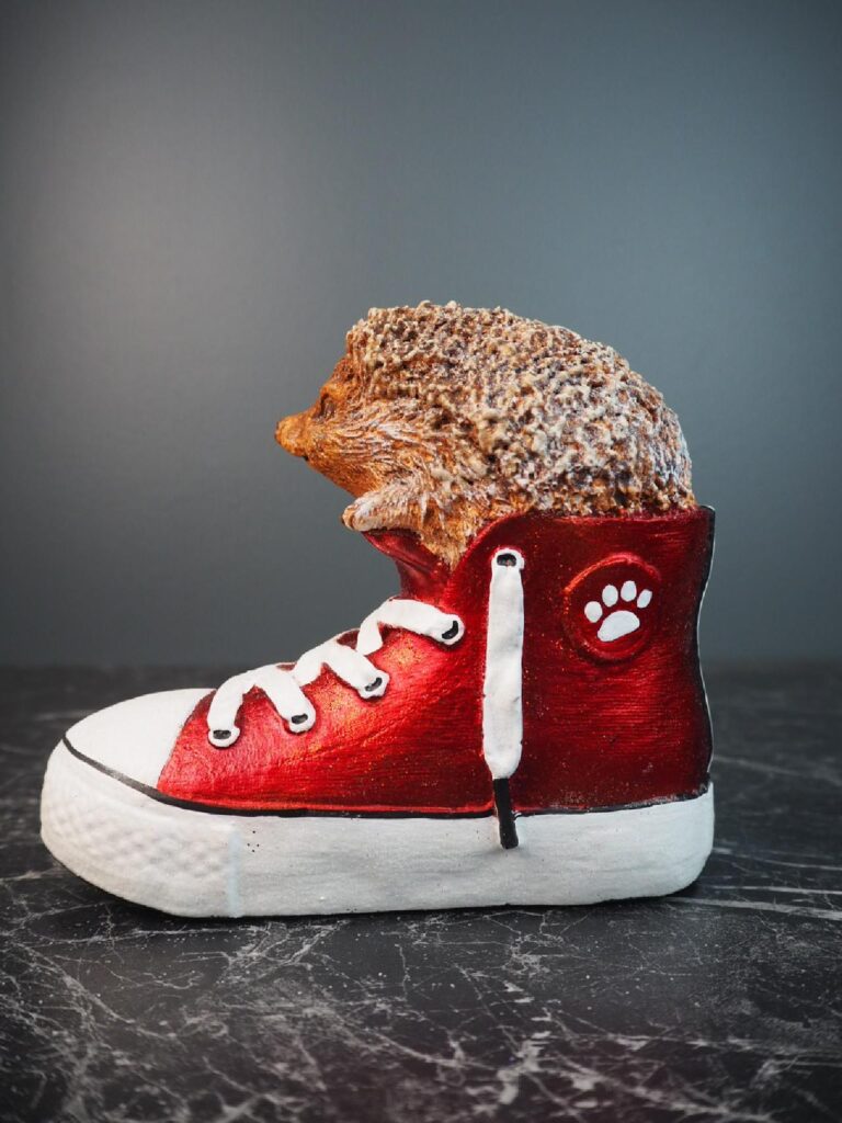 Hedgehog  red sneakers - Image 3