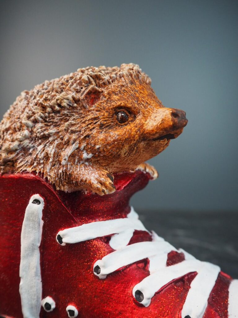 Hedgehog  red sneakers - Image 4