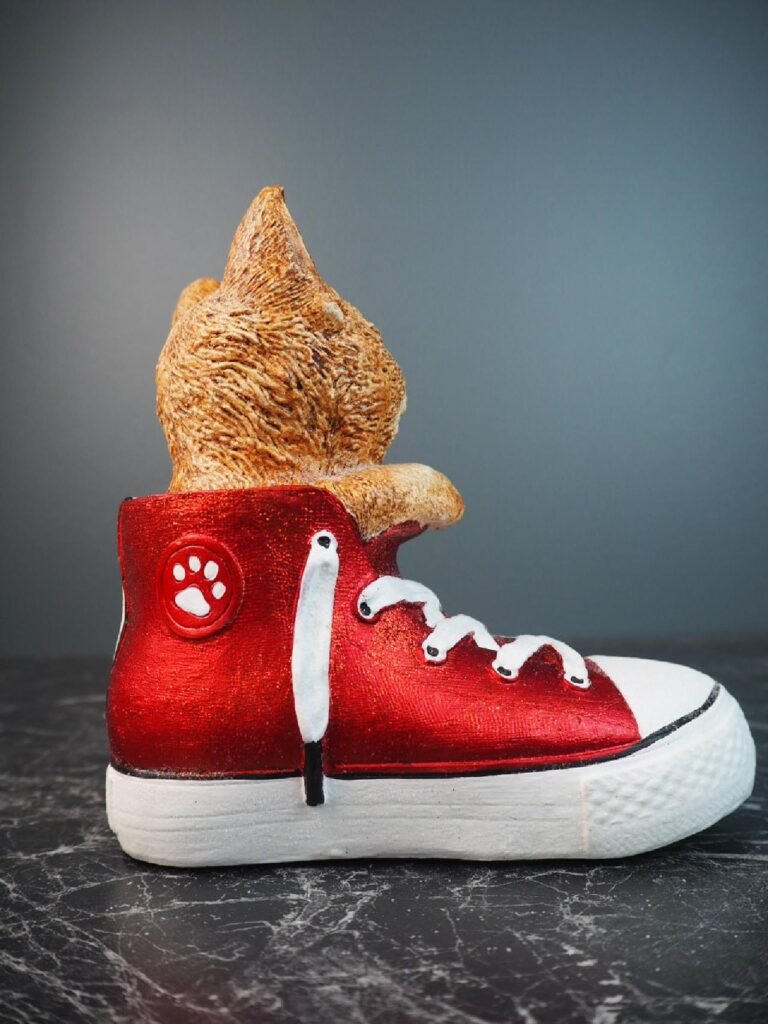 Cat  red sneakers - Image 3