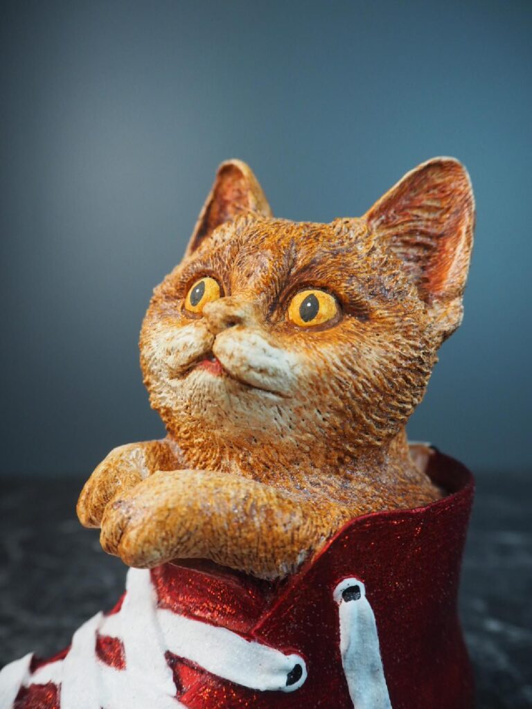 Cat  red sneakers - Image 4