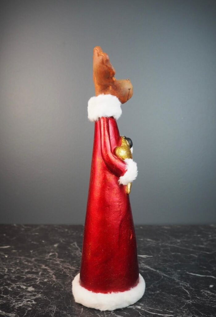 Santa Moose w/heart red - Image 2