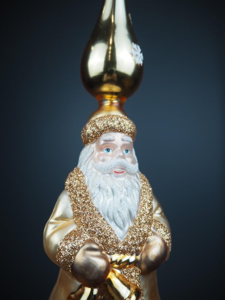 Santa tree topper glass - Image 2
