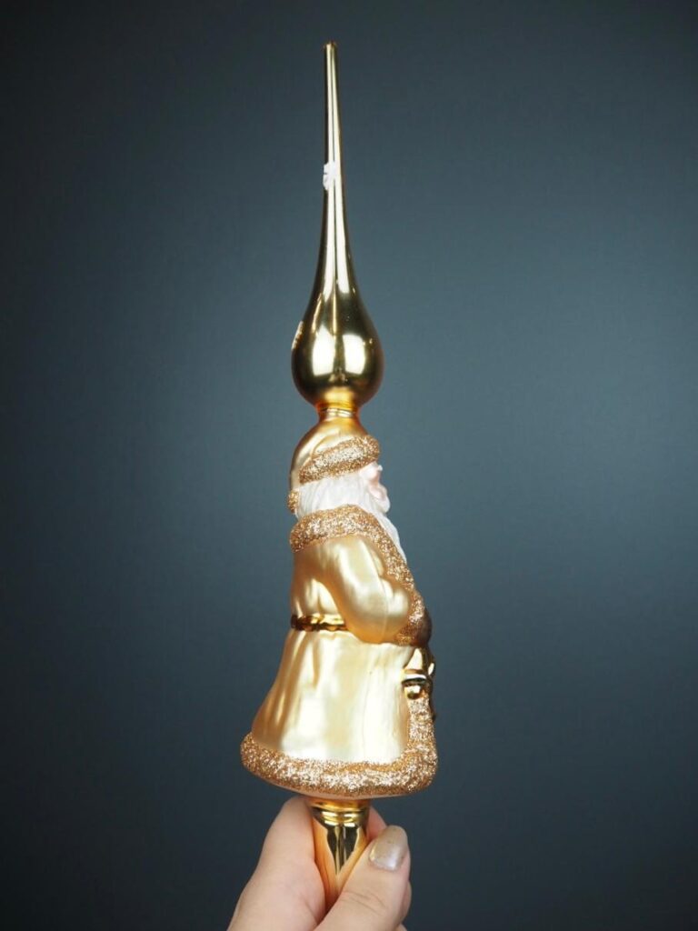 Santa tree topper glass - Image 3