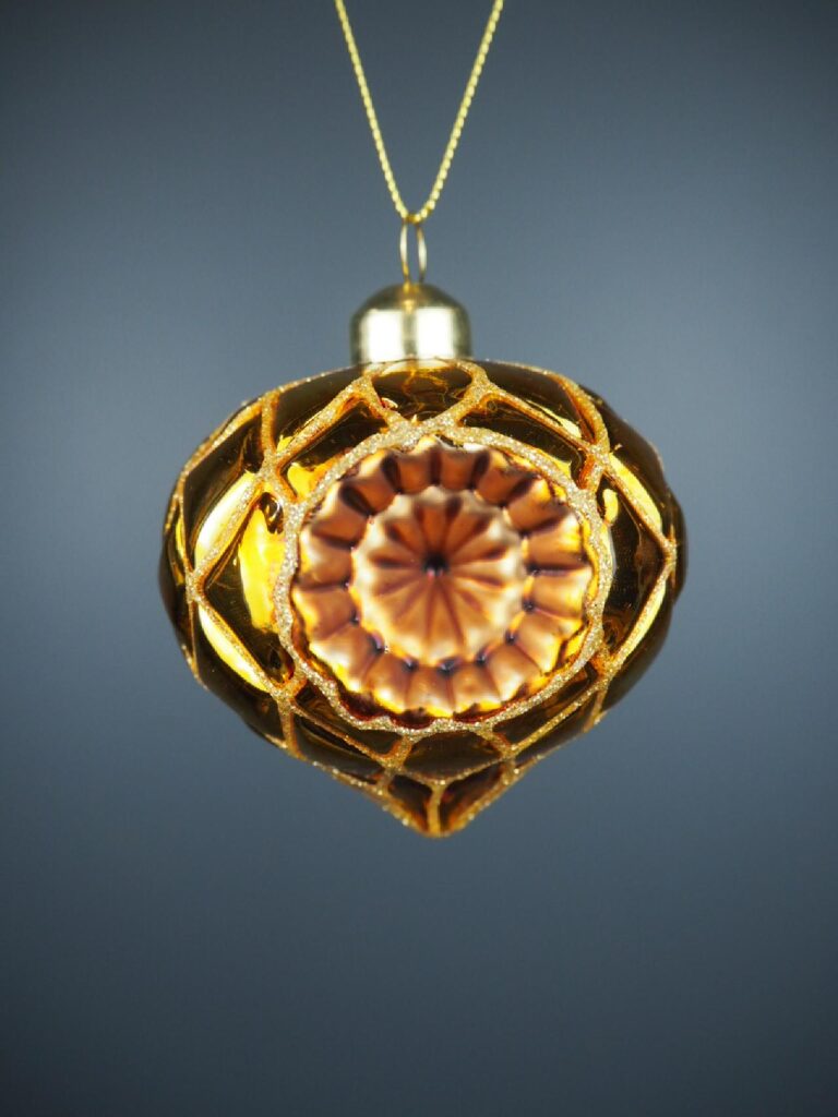 Glass ball reflector gold - Image 2