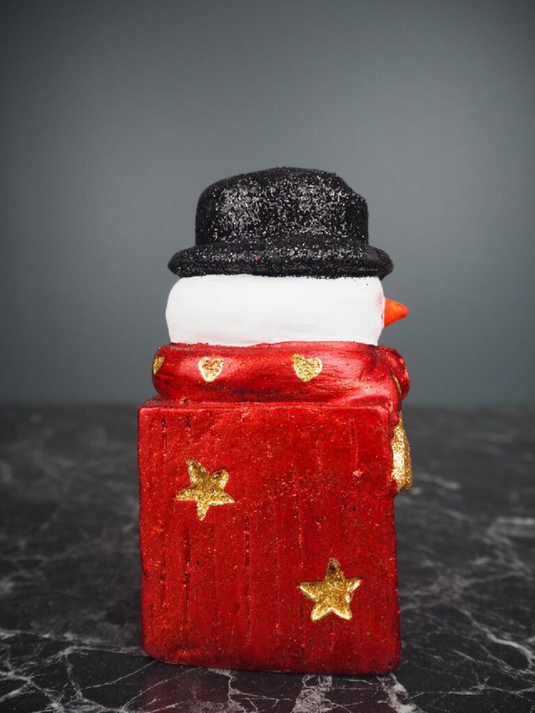 Bowler hat Snowman red - Image 2