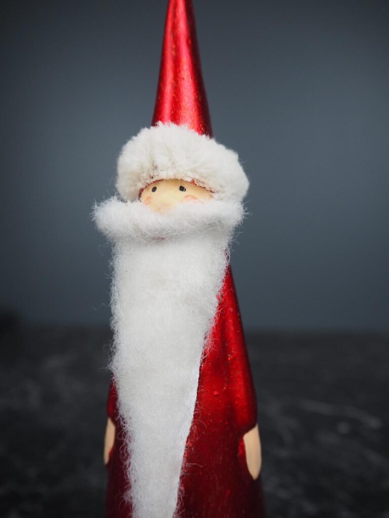 Long beard Santa Red Hat w/ fur big - Image 4