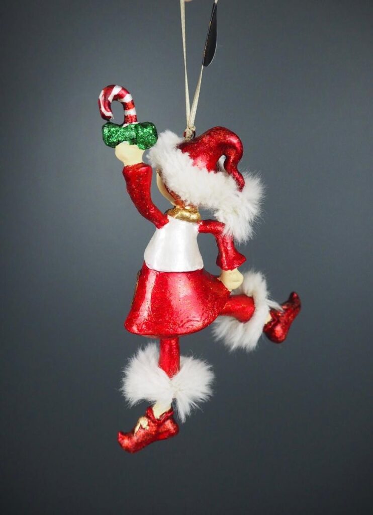 Dancing elf red/white candy cane fur - Image 3