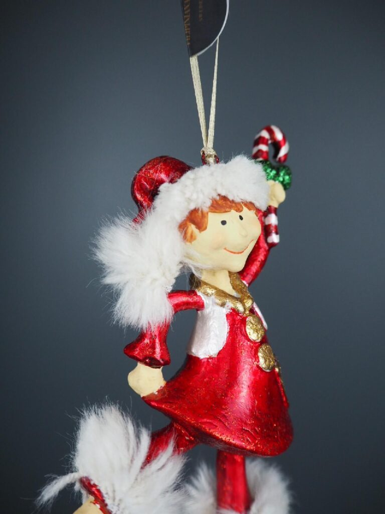 Dancing elf red/white candy cane fur - Image 2
