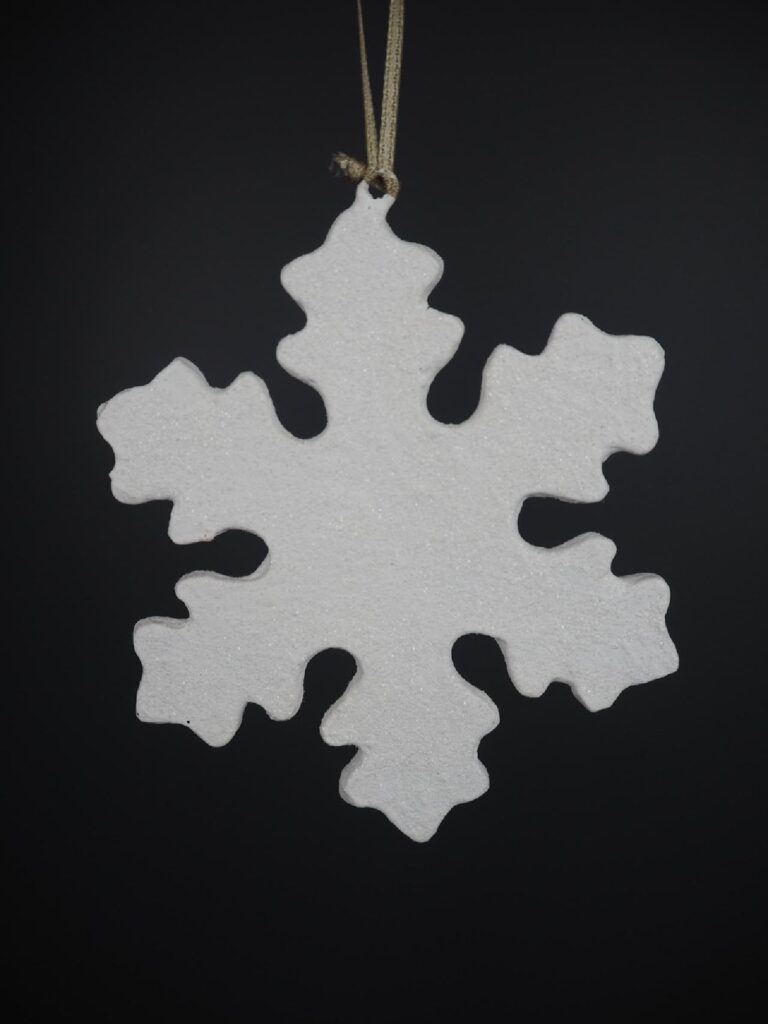 White glitters snowflakes orn - Image 2
