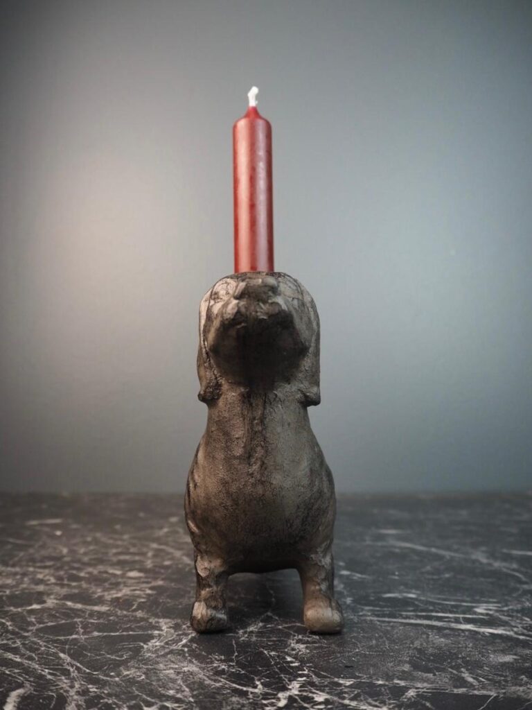 Dog w 4 candles - Image 3