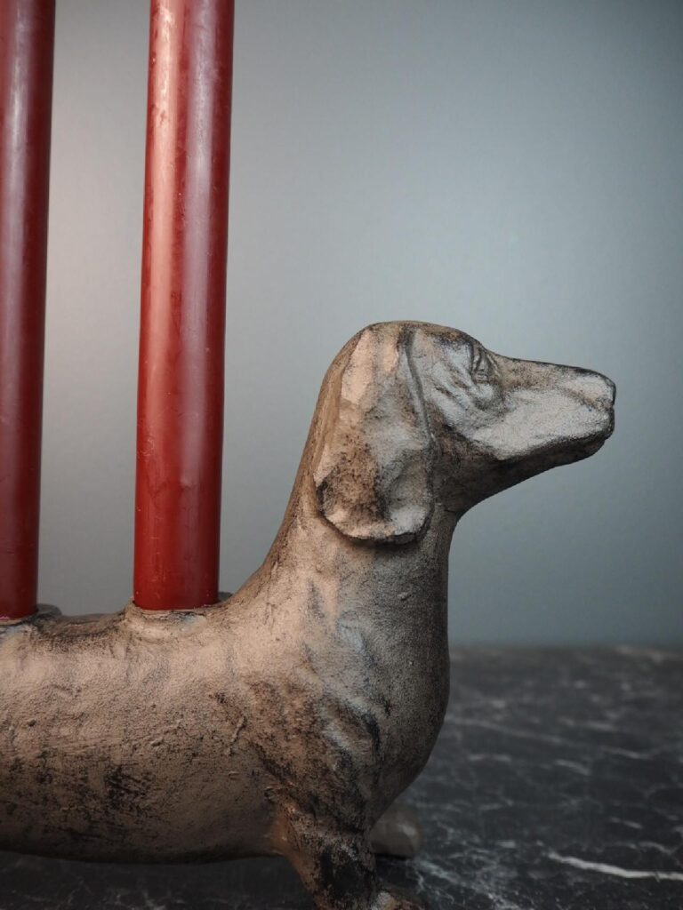 Dog w 4 candles - Image 2