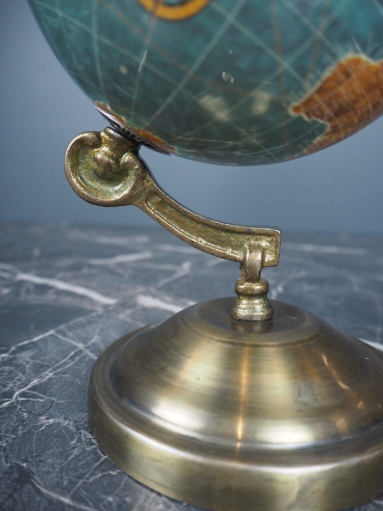 5" Plastic Globe with Iron Stand on Iron Base - Image 2
