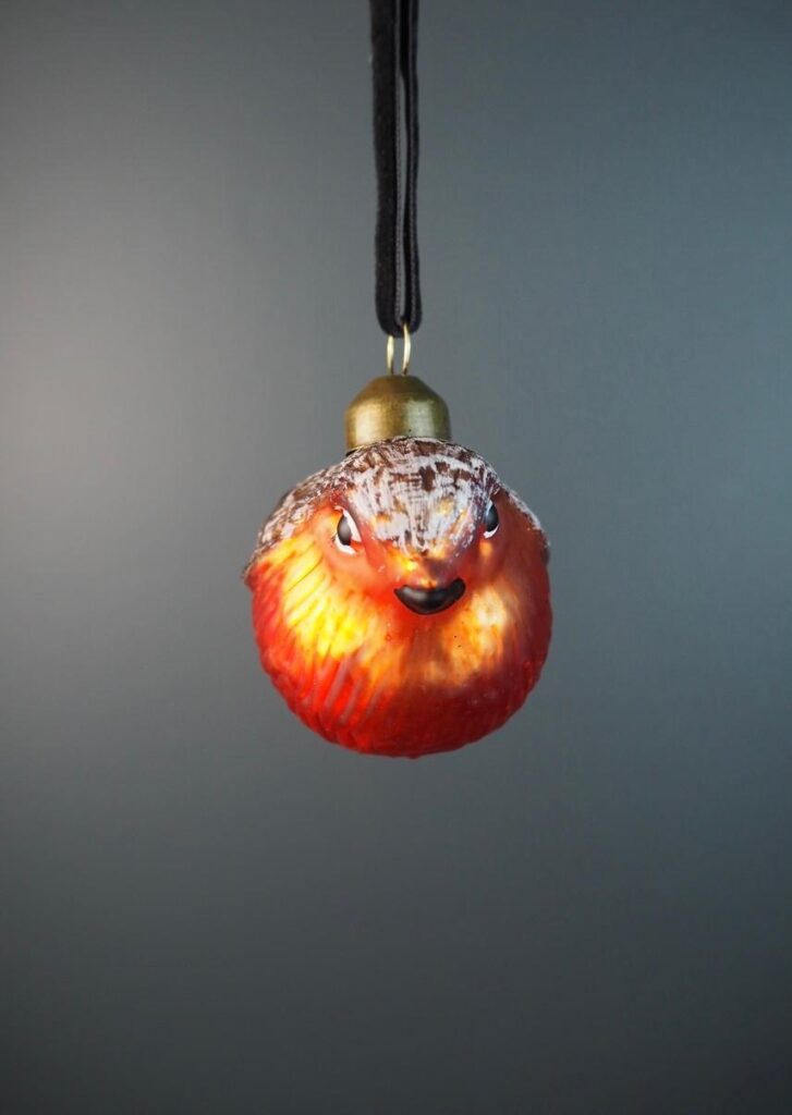Glass bird red - Image 2