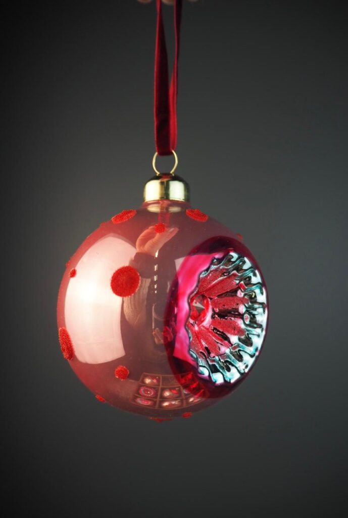 Glass ball w reflector set of 9 - Image 10