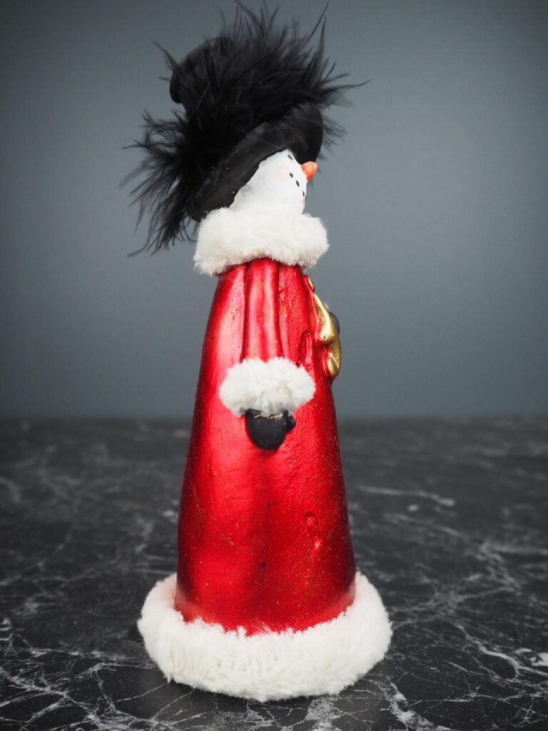 Snowman hat & blk fur - Image 3