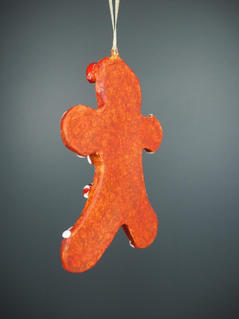 Ginger bread in red/glits orn - Image 2