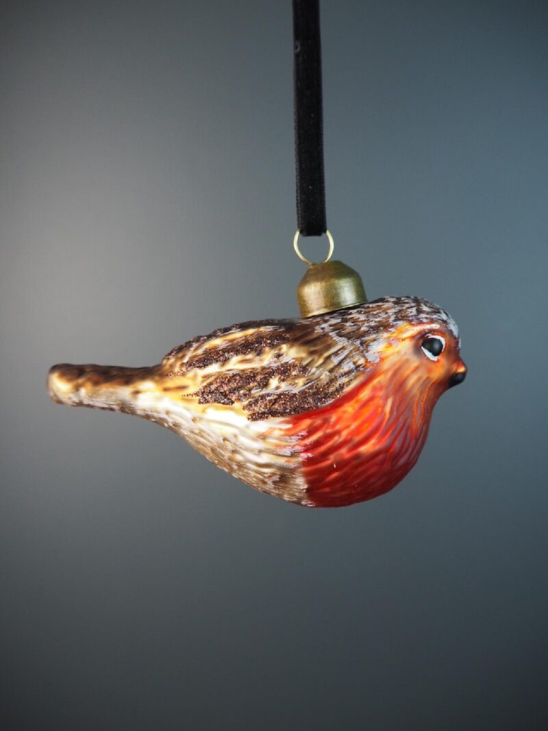 Glass bird red