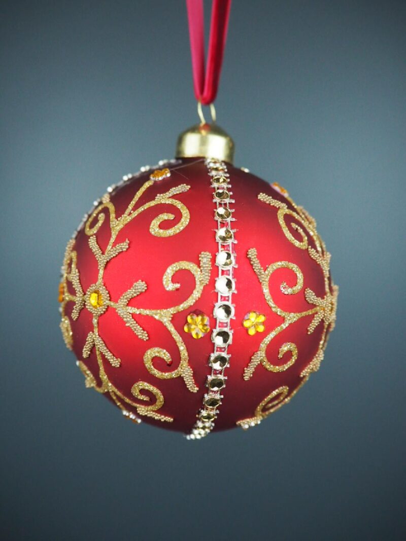 Glass ball red