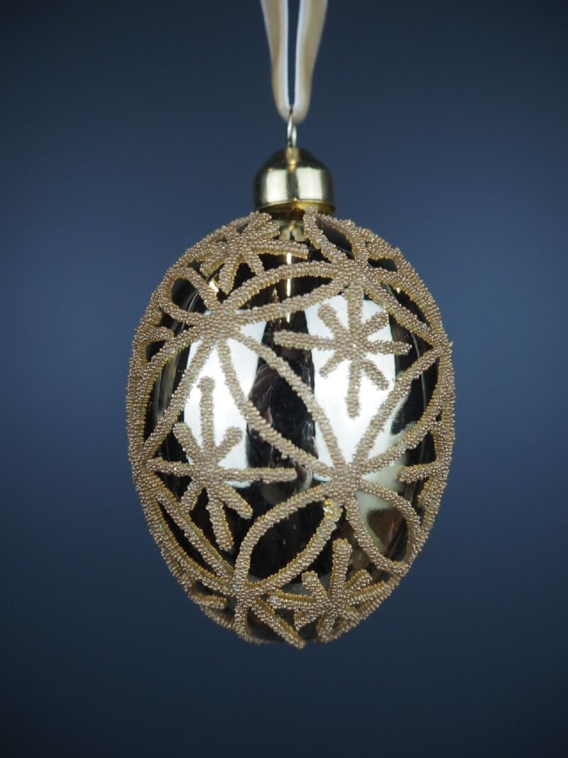 Glass egg gold