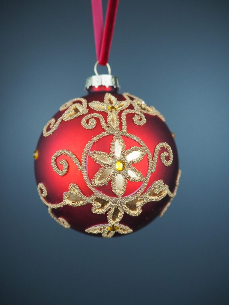 Glass ball red