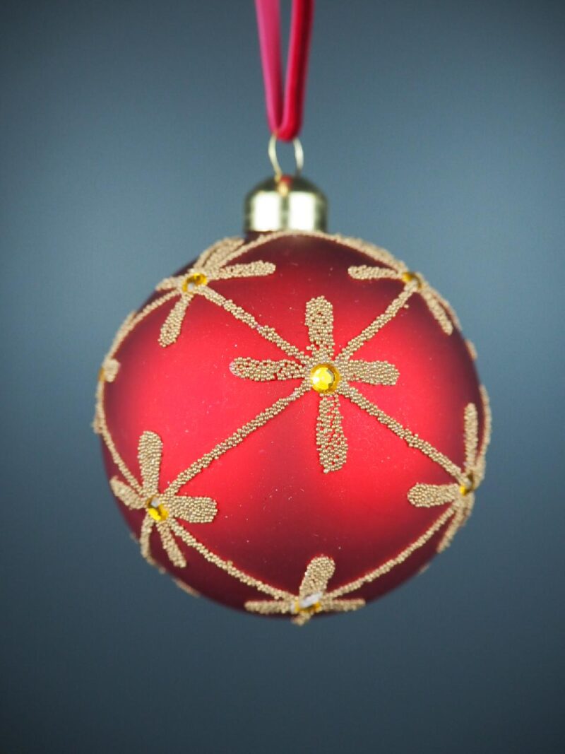 Glass ball red