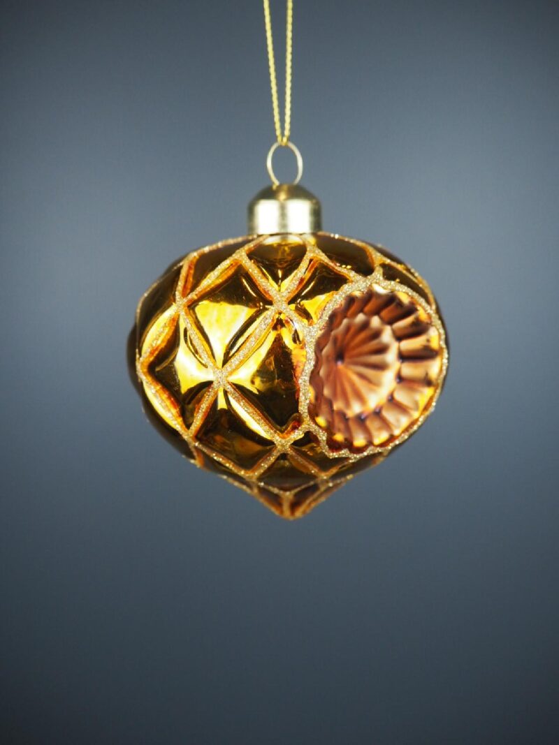 Glass ball reflector gold