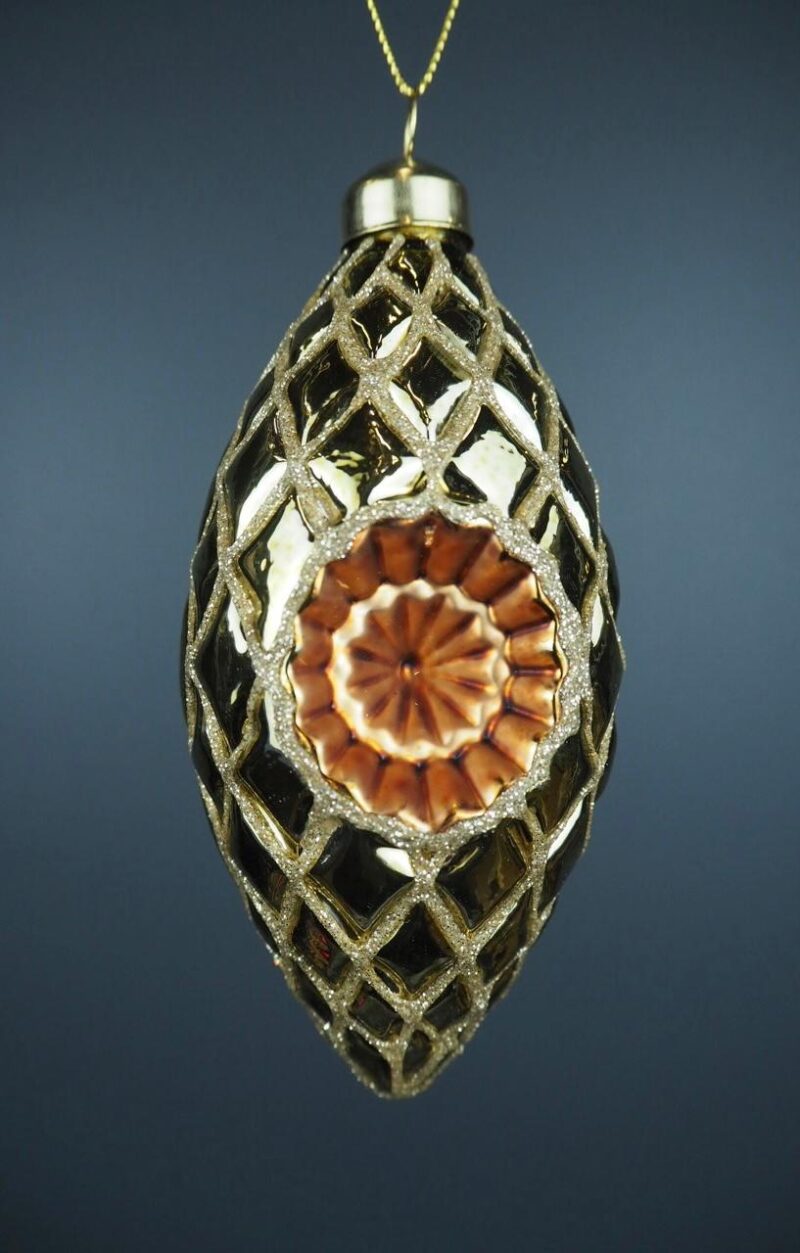 Glass ball reflector gold